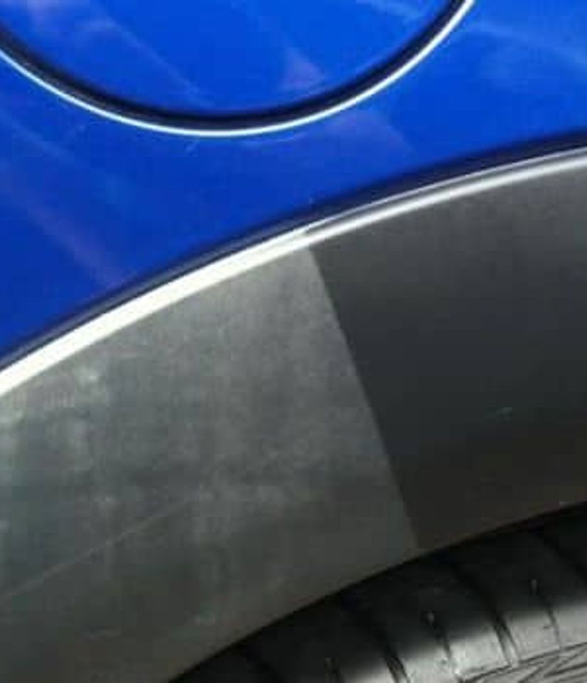 Trimming wrap on car